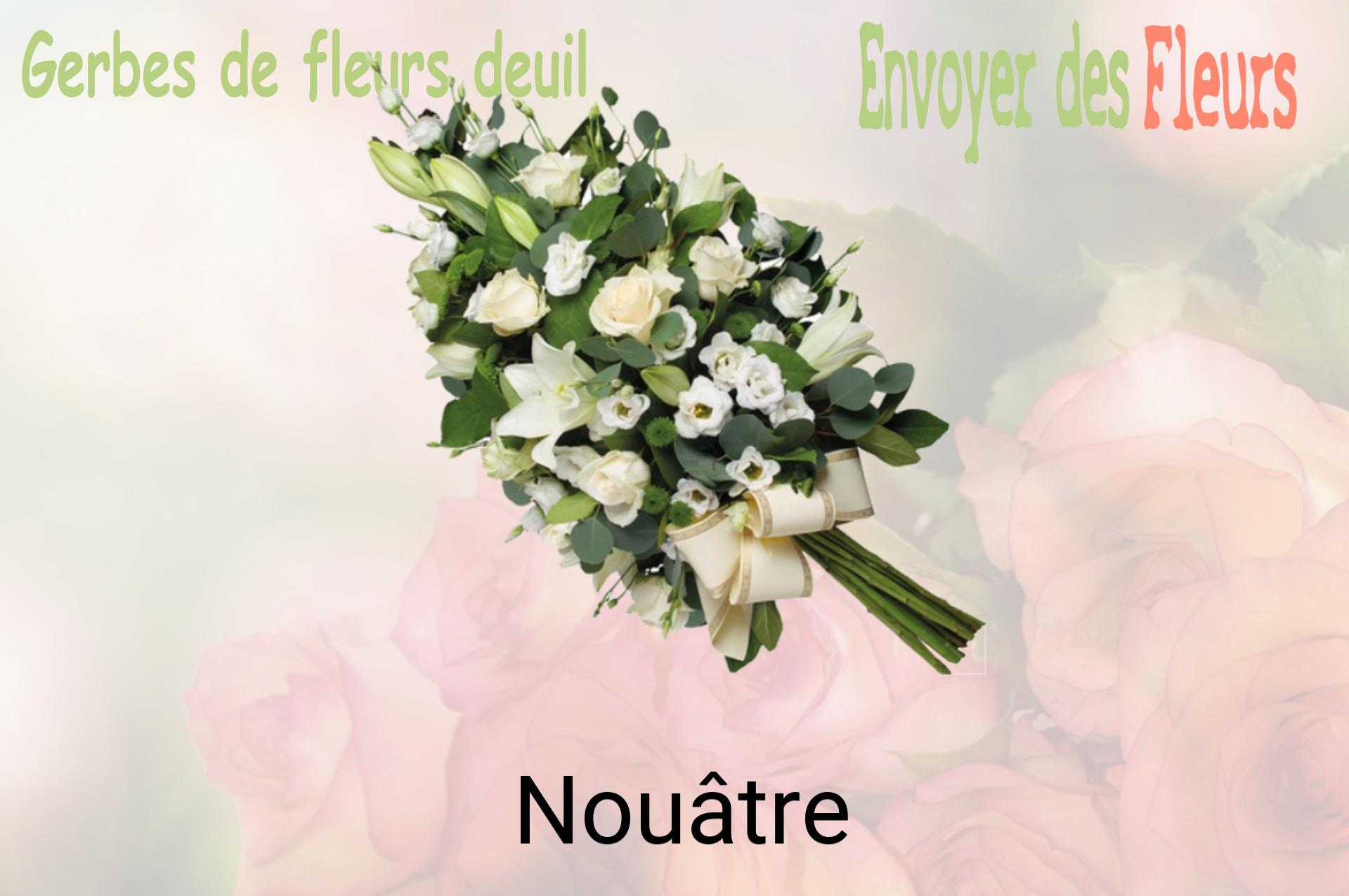 Gerbe de fleurs de deuil livrée à Nouâtre